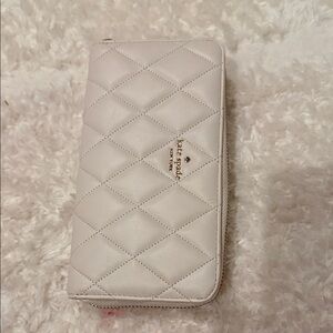 Kate Spade Cream Quilted Wallet